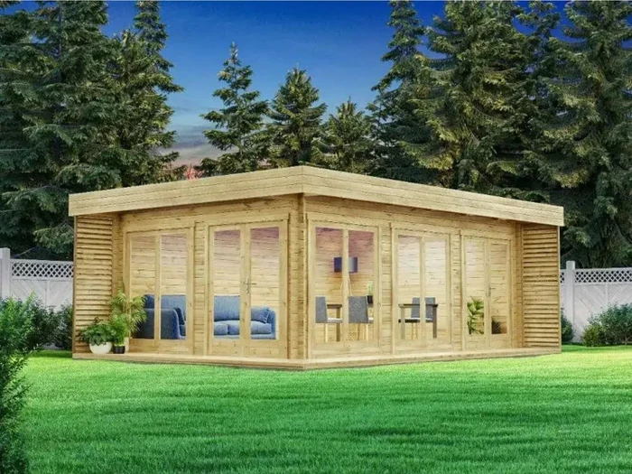 Alpholz Gartenhaus Viva B 549x668cm natur