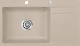 systemceram Stema 86 SL F Einbau Becken links mit Ablauffernbedienung fango