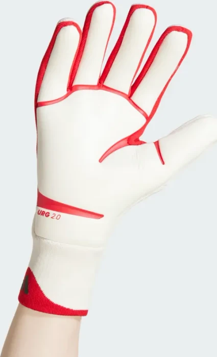 adidas Predator Pro Torwarthandschuhe white/pure ruby/black