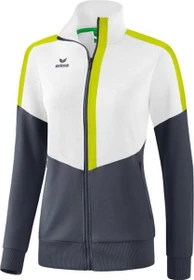 Erima Squad Worker Trainingsjacke white/slate grey/bio lime (Damen)