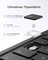 Inateck Superleicht Tastatur Hülle für iPad Air 6 11"/iPad Air 5/iPad 10/iPad Pro 11", schwarz, DE Vorschaubild