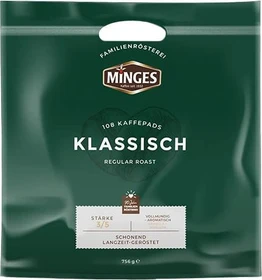 Minges Café Créme Regular Kaffeepads, 108 Stück (6x 18 Stück)