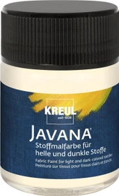 Kreul Javana Stoffmalfarbe für helle und dunkle Stoffe, vanille, 50ml