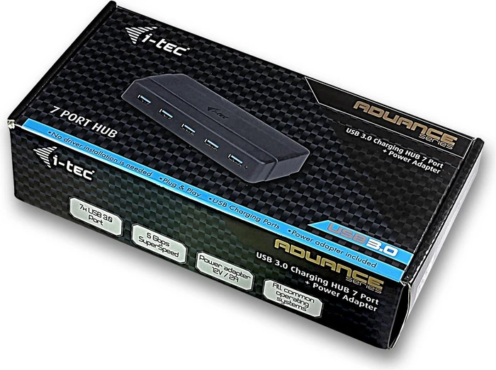 i-tec USB-Hub, 7x USB-A 3.0, USB-B 3.0 [Buchse]
