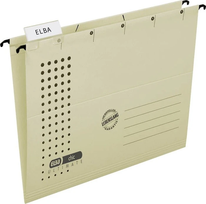 Elba chic ultimate Hängemappe, A4, chamois, 5er-Pack (100560124#5)