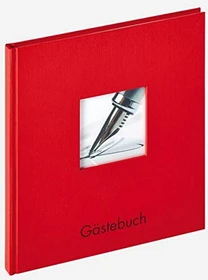Walther Design Buch Gästebuch Fun 25x23 rot