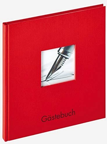 Walther Design Buch Gästebuch Fun 25x23 rot