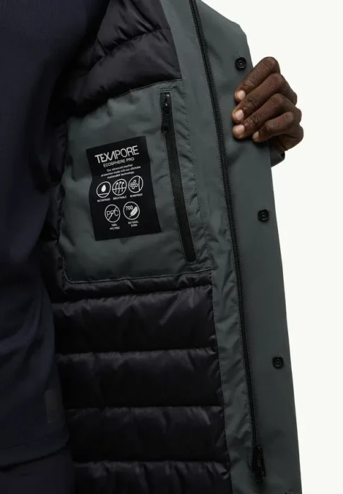 Jack Wolfskin Brandenburger Funktionsmantel slate green (Herren)