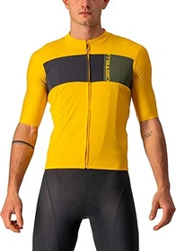 Castelli Prologo 7 Trikot kurzarm saffron/light black/military green (Herren)