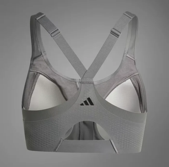 adidas TLRD Impact Luxe High Support Zip Sport-BH grey three (Damen)