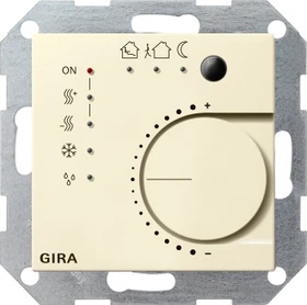 Gira KNX System 55 Stetigregler mit Tasterschnittstelle 4-fach, Cremeweiß glänzend