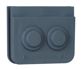 Kopp Blue Electric Kabeleinführung 2-fach, grau