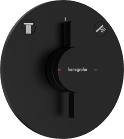 Hansgrohe DuoTurn S Thermostat mit 2 Ventilen mattschwarz