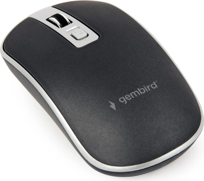 Gembird Wireless Optical Mouse 4B-06 schwarz/silber, USB