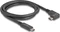 DeLOCK USB-C auf USB-C Kabel, USB 3.1 mit DP, 10Gb/s, 4K, 60W USB PD, links gewinkelt, E-Marker, schwarz, 1m Vorschaubild