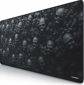 Titanwolf Skulls XXL Speed Gaming-Mauspad, schwarz