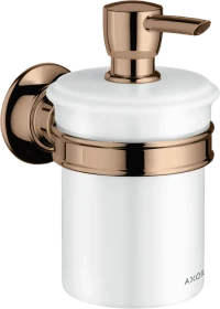Hansgrohe Axor Montreux Seifenspender mit Halter polished red gold