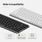 Lofree Flow84, Silver, LEDs weiß, Kailh LOW PROFILE Ghost, USB/Bluetooth, US Vorschaubild
