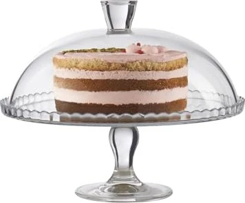 Pasabahce Tortenplatte mit Haube 32.2cm
