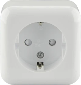 uniTEC STANDARD AP Schutzkontakt-Steckdose 1-fach, weiß