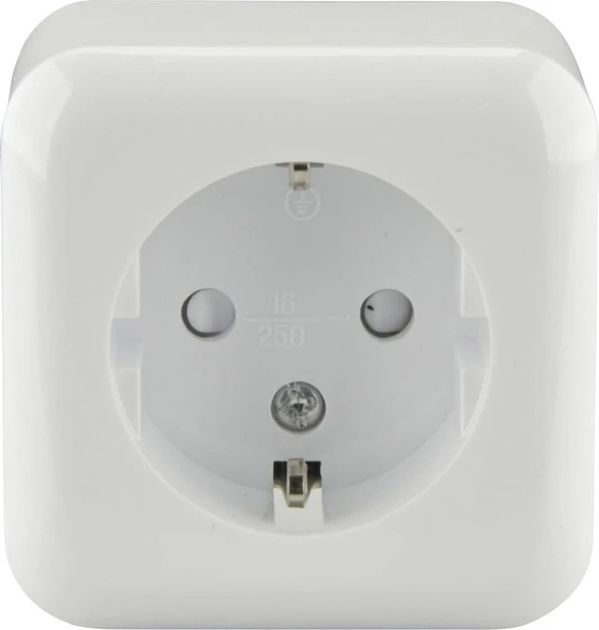 uniTEC STANDARD AP Schutzkontakt-Steckdose 1-fach, weiß