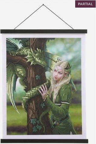 Craft Buddy Crystal Art Scroll Kit Anne Stokes Kindred Spirit