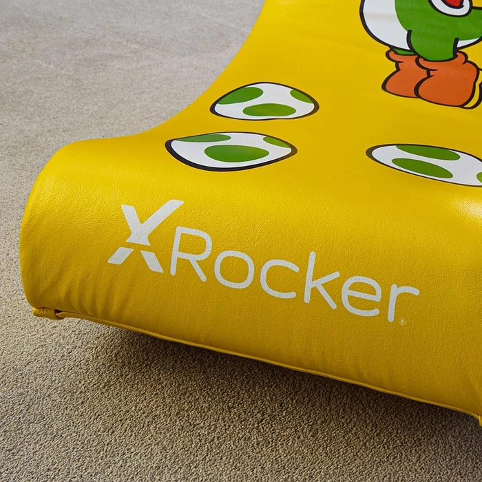 X Rocker Nintendo Super Mario All-Star Collection Floor Rocker Gamingstuhl, Yoshi gelb