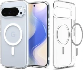 Spigen Ultra Hybrid Metal Ring (MagFit) für Google Pixel 10/10 Pro Clear White