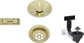 Blanco Ablaufgarniturset für Einzelbecken satin gold