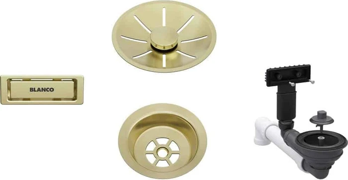 Blanco Ablaufgarniturset für Einzelbecken satin gold