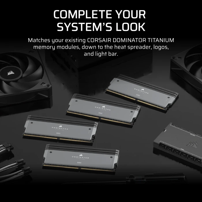 Corsair Dominator Titanium DDR5 Light Enhancement Kit, grau