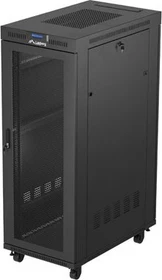 Lanberg 19" Rackschrank 32HE, LCD, freistehend, Flat Pack, Gitternetztür, IP20, RAL 9004, 1000mm tief
