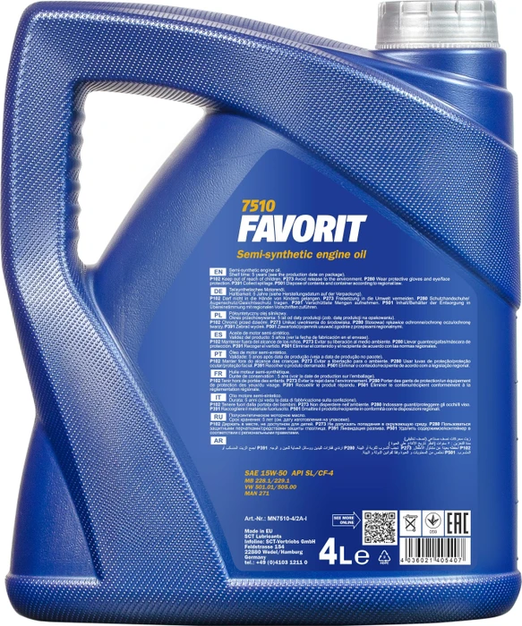 Mannol Favorit 15W-50 4l
