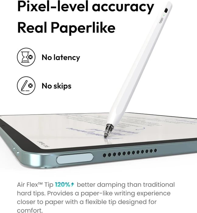 Metapen Air 8 Pro iPad Pencil mit Air-Flex-Spitze, weiß