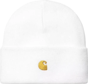 Carhartt Chase Beanie weiß/gold