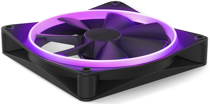 NZXT F Series F140 RGB, Matte Black, schwarz, LED-Steuerung, 140mm, 2er-Pack