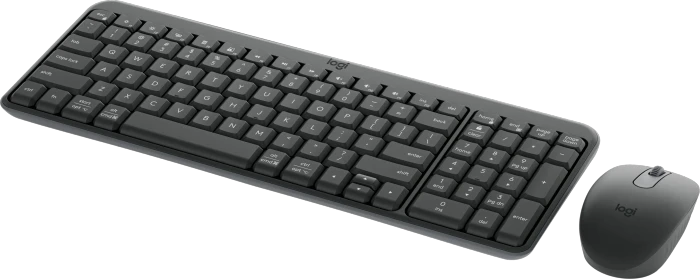 Logitech MK250 Compact Wireless Combo Graphite, Bluetooth, UK