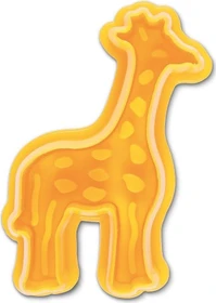 Städter Präge-Ausstecher mit Auswerfer Giraffe 6cm gelb