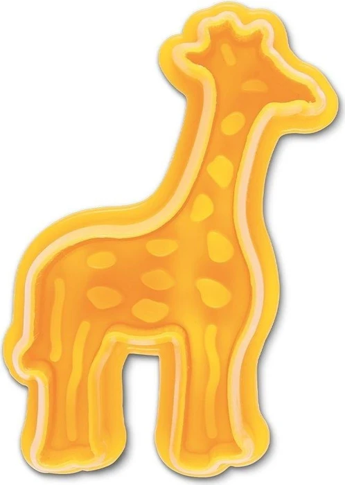 Städter Präge-Ausstecher mit Auswerfer Giraffe 6cm gelb