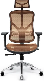 Diablo Chairs V-Basic Ergonomischer Bürostuhl, schwarz/orange