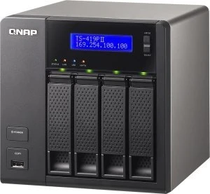 QNAP Turbo Station TS-419P II, 512MB RAM, 2x RJ-45 1000Base-T, 2x USB-A 3.0