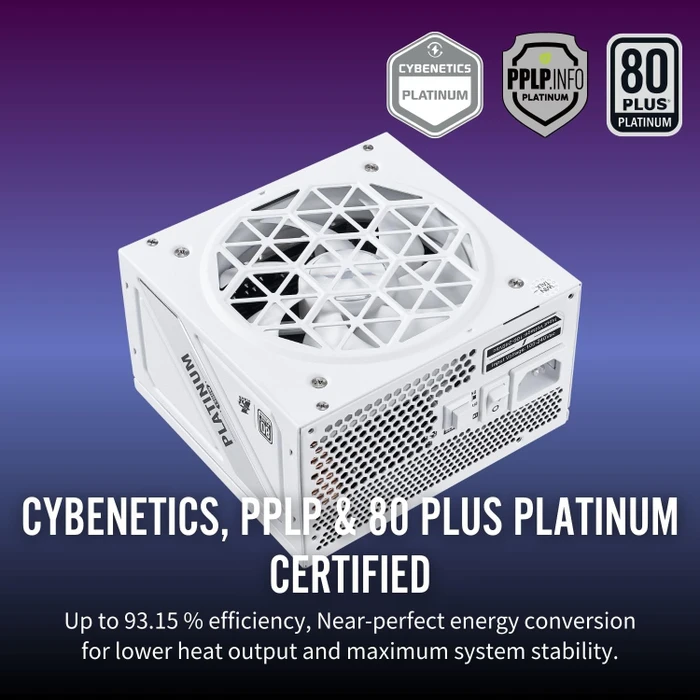 1st Player NGDP Platinum weiß 1300W, ATX 3.1