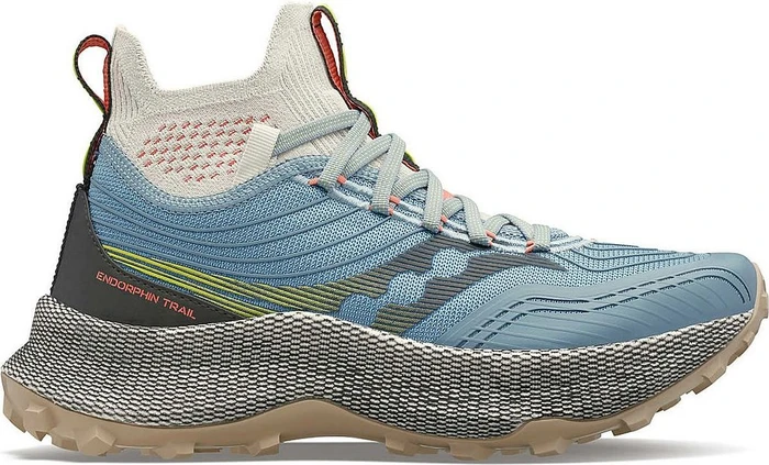Saucony Endorphin Trail Mid Runshield slate/coral (Damen)