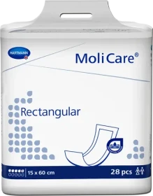 Hartmann MoliCare Rectangular 5 Tropfen Hygieneeinlage, 15x60cm, 28 Stück