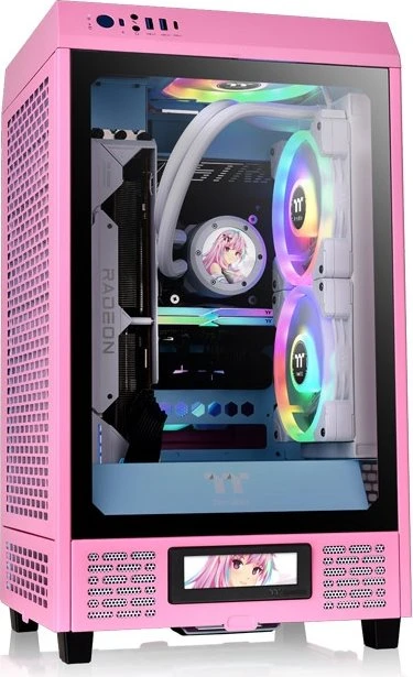 Thermaltake LCD Panel Kit 3.9" für Thermaltake The Tower 200, Bubble Pink