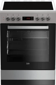 Beko FSM67320GXS Elektroherd mit Glaskeramik-Kochfeld