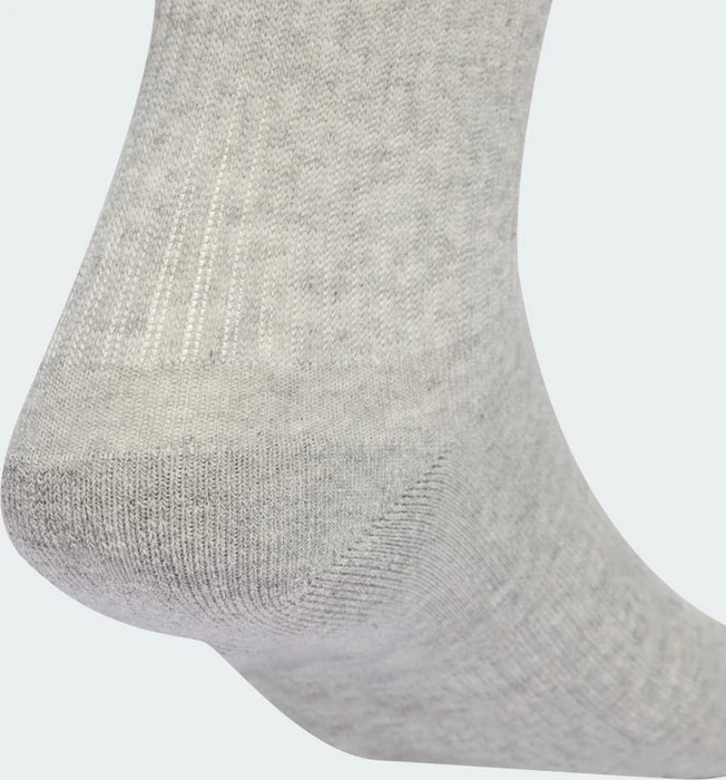 adidas Cushioned Crew Socken white/medium grey heather/black, 6 Paare