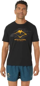 Asics Fujitrail Logo Laufshirt kurzarm performance black/carbon/fellow yellow (Herren)