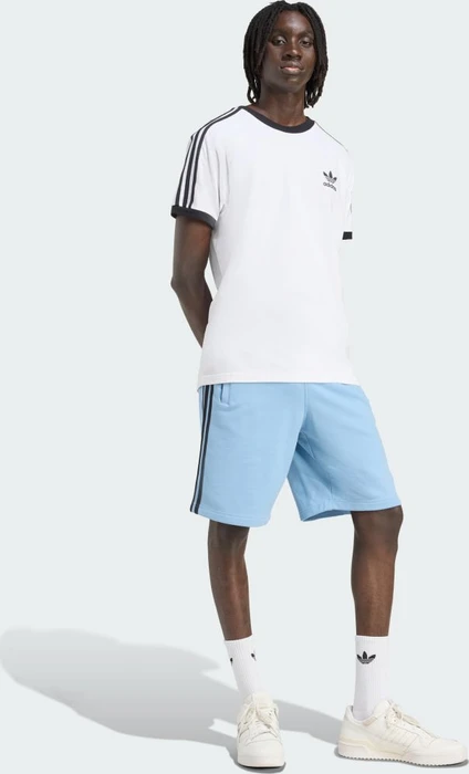 adidas Adicolor 3-Streifen Trainingshose kurz ash blue/black (Herren)