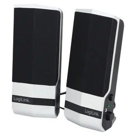 LogiLink Aktivlautsprecher 2.0 Stereo silber